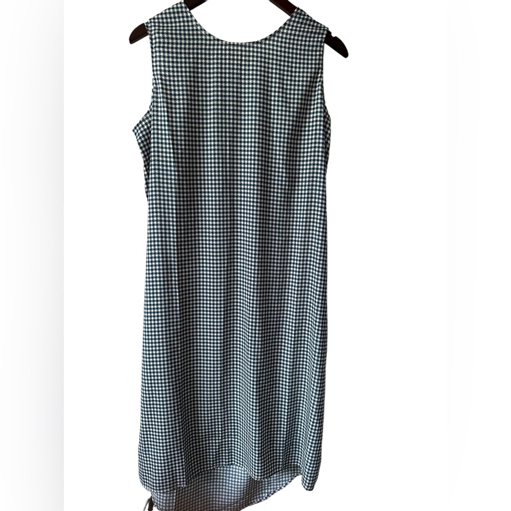 Hal Rubenstein Slippit Sleeveless Checkers Green/White Slip Dress. Size Large